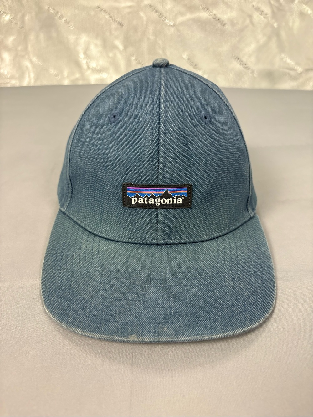 Patagonia Blue Logo Patch Snapback Hat Outdoor Hiking Cap